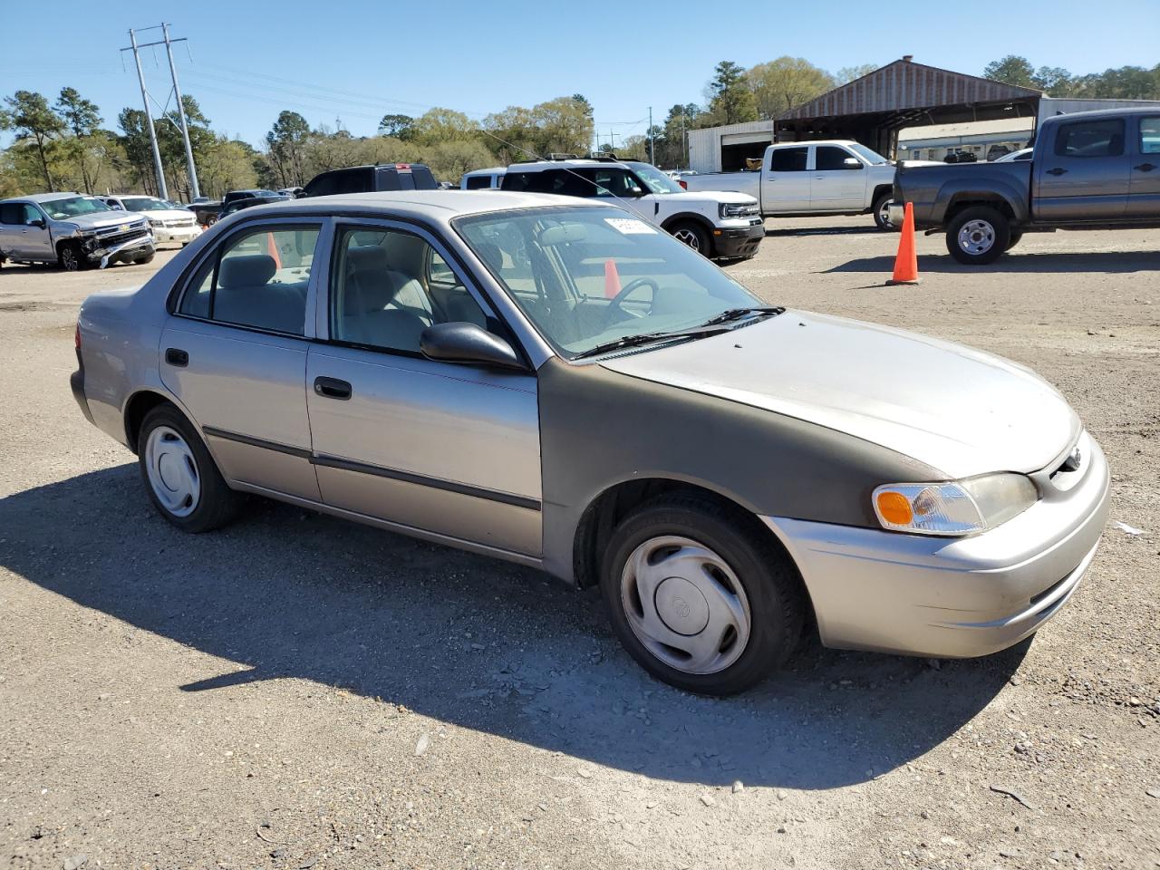 2000 Toyota Corolla VIN 2T1BR12E0YC373649 Copart auction photo, front end damage thumbnail 4