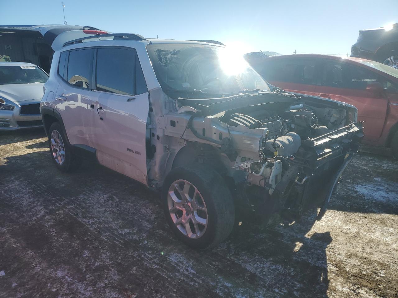 2017 Jeep Renegade VIN ZACCJBBBXHPE53858 Copart auction photo, front end damage thumbnail 4
