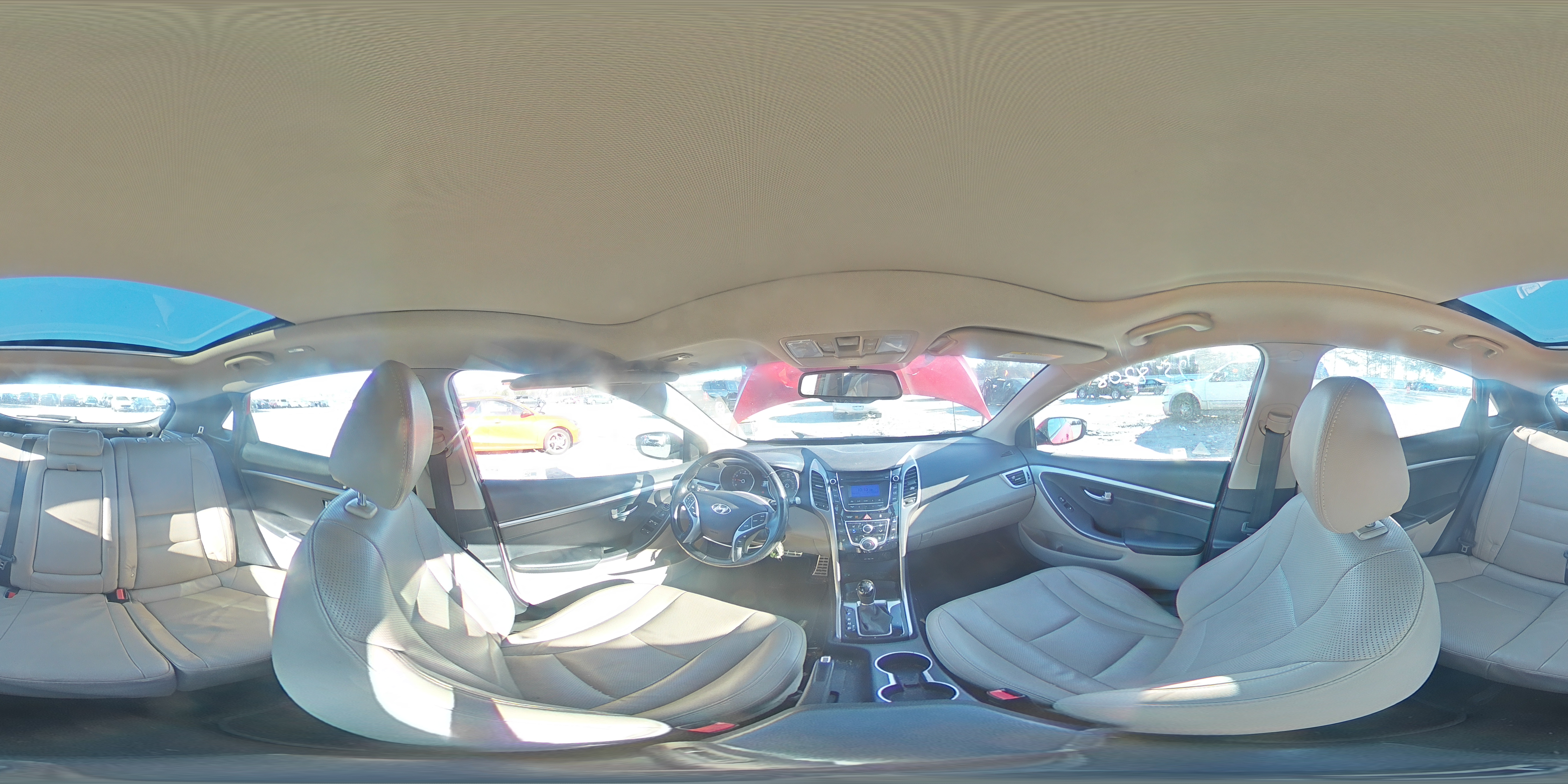 2013 Hyundai Elantra VIN KMHD35LE6DU020034 Copart auction photo, front end / side damage thumbnail 13