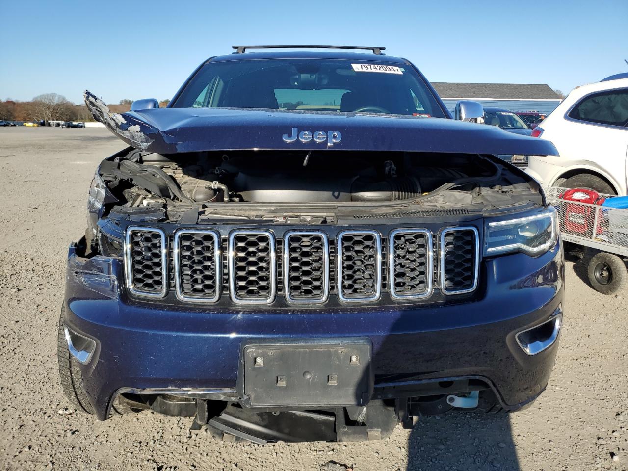 2017 Jeep Grand Cherokee VIN 1C4RJFBG3HC885063 Copart auction photo, front end damage thumbnail 5
