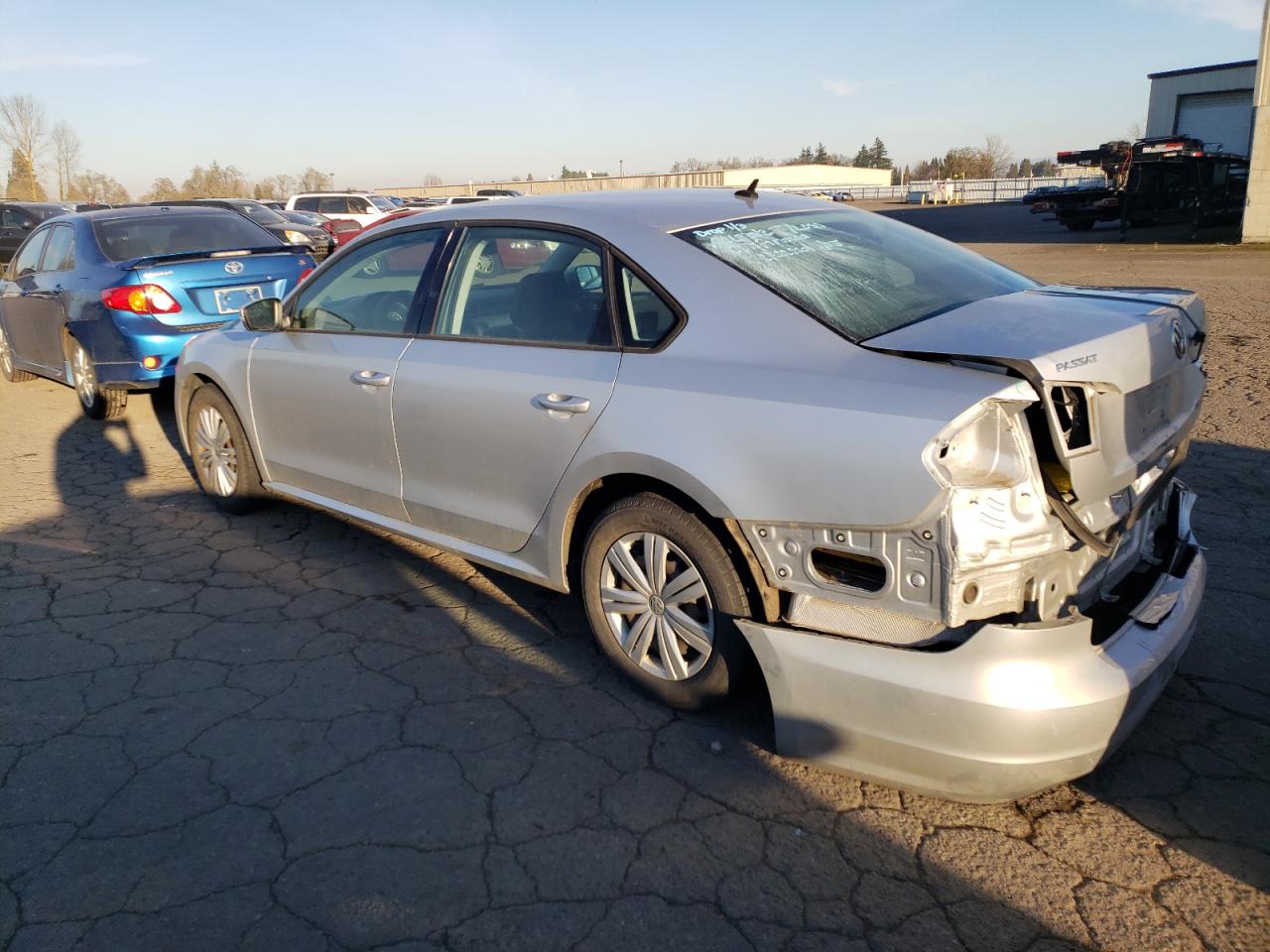 2015 Volkswagen Passat VIN 1VWAT7A39FC078858 Copart auction photo, rear end damage thumbnail 2