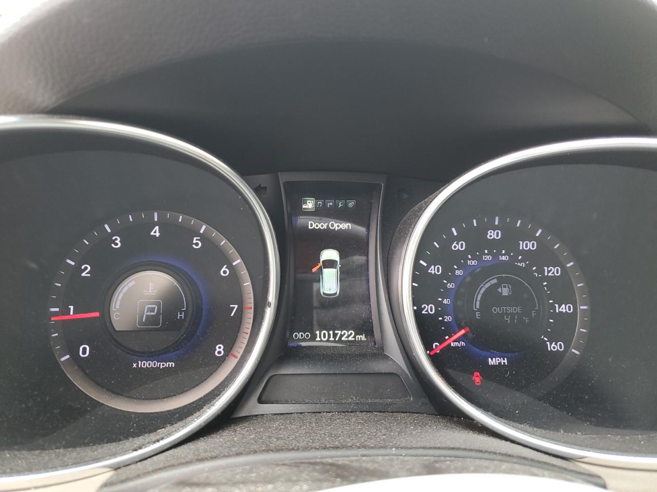 2014 Hyundai Santa Fe VIN 5XYZUDLA9EG178207 Copart auction photo, front end / side damage thumbnail 9