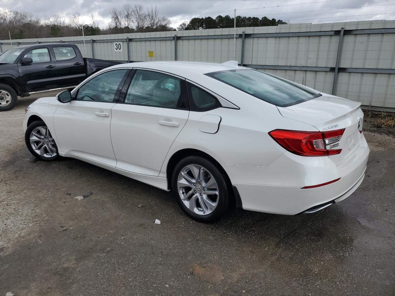 2019 Honda Accord VIN 1HGCV1F16KA142971 Copart auction photo, rear end / side damage thumbnail 2