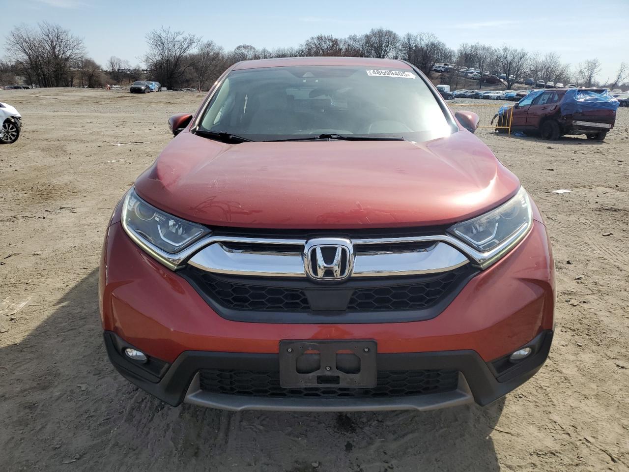 2018 Honda CR-V VIN 2HKRW2H56JH640591 Copart auction photo, side / rear end damage thumbnail 5