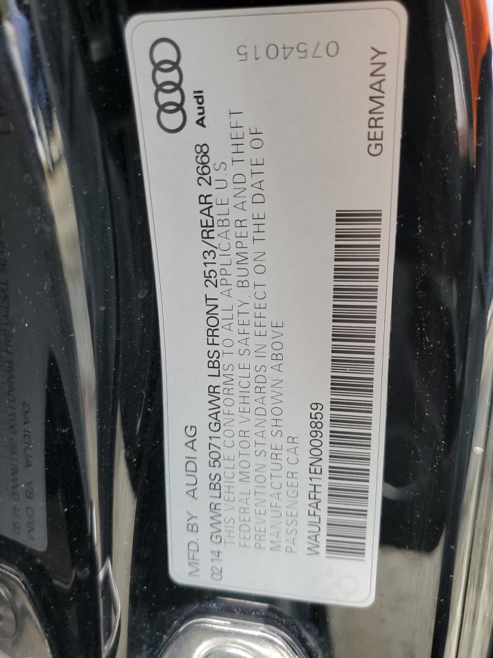 2014 Audi A5 VIN XAULFAFH1EN009859 Copart auction photo, front end damage thumbnail 14