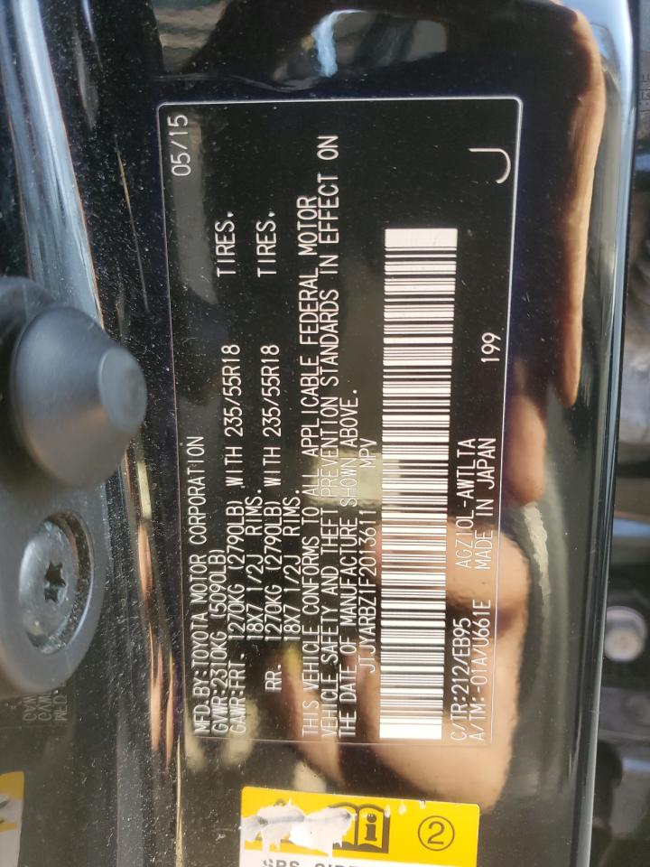 2015 Lexus NX VIN JTJYARBZ1F2013611 Copart auction photo, front end / minor dent/scratches damage thumbnail 12
