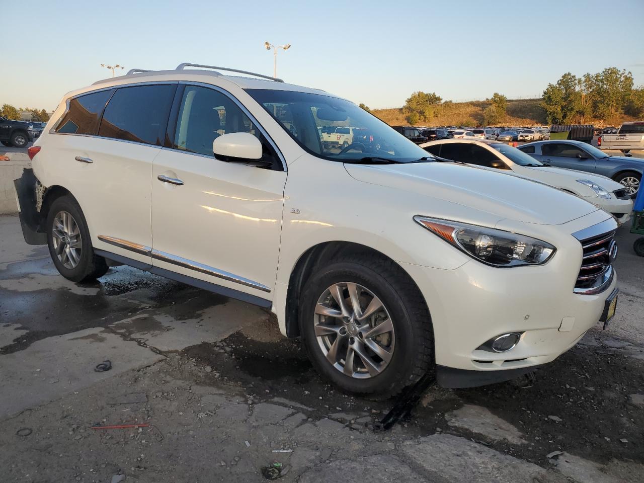 2015 Infiniti QX60 VIN 5N1AL0MM5FC505334 Copart auction photo, rear end / front end damage thumbnail 4