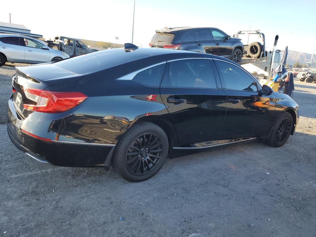 2018 Honda Accord VIN 1HGCV1F4XJA257839 Copart auction photo, vandalism damage thumbnail 3