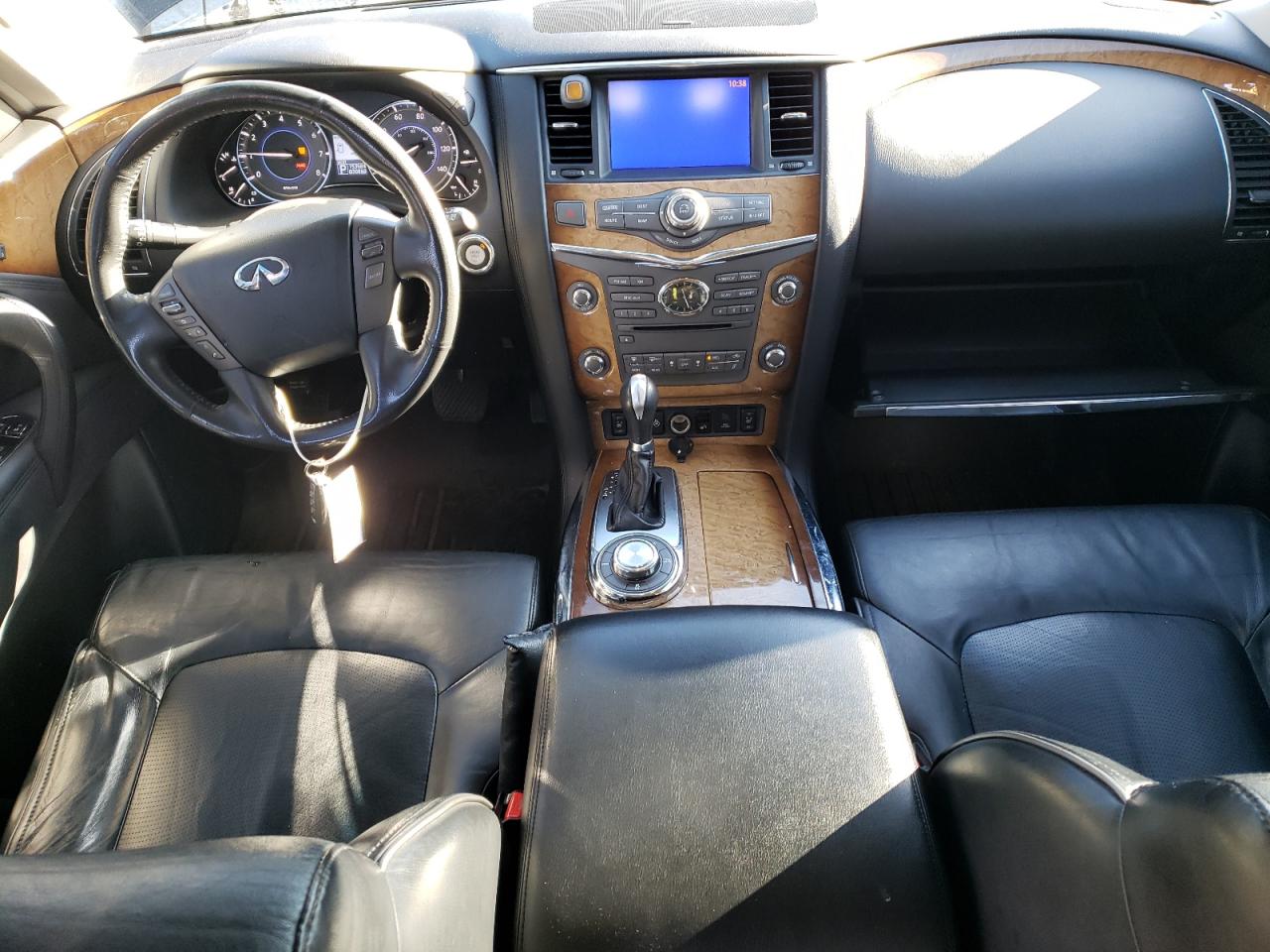 2012 Infiniti QX56 VIN JN8AZ2NE3C9021696 Copart auction photo, front end damage thumbnail 8