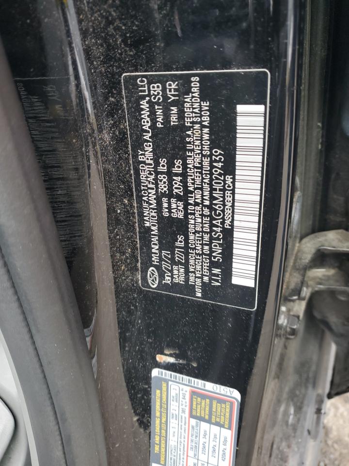 2021 Hyundai Elantra VIN 5NPLS4AG6MH029439 Copart auction photo, front end damage thumbnail 14