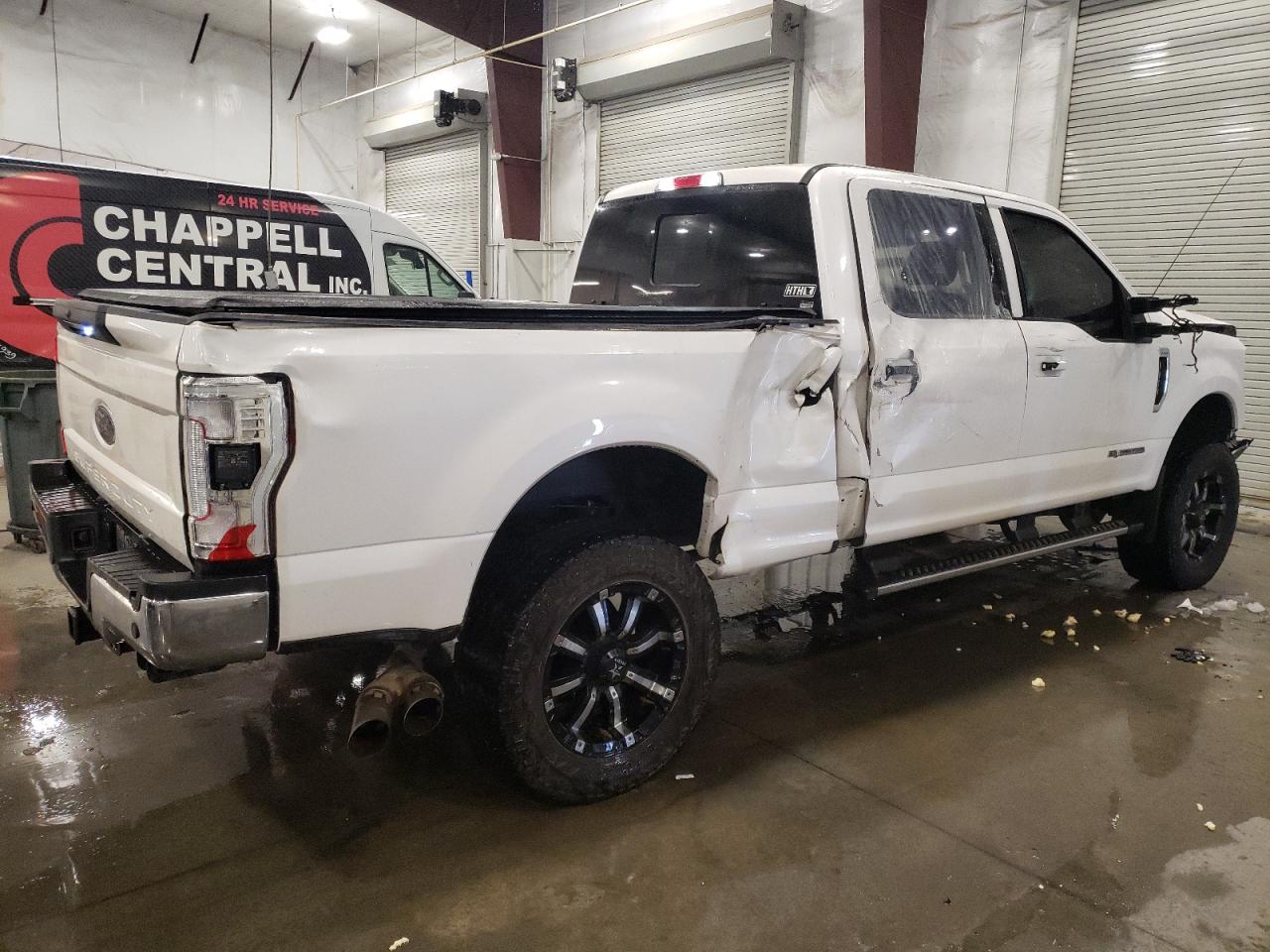 2017 Ford F350 VIN 1FT8W3BT9HEB35728 Copart auction photo, front end / side damage thumbnail 3