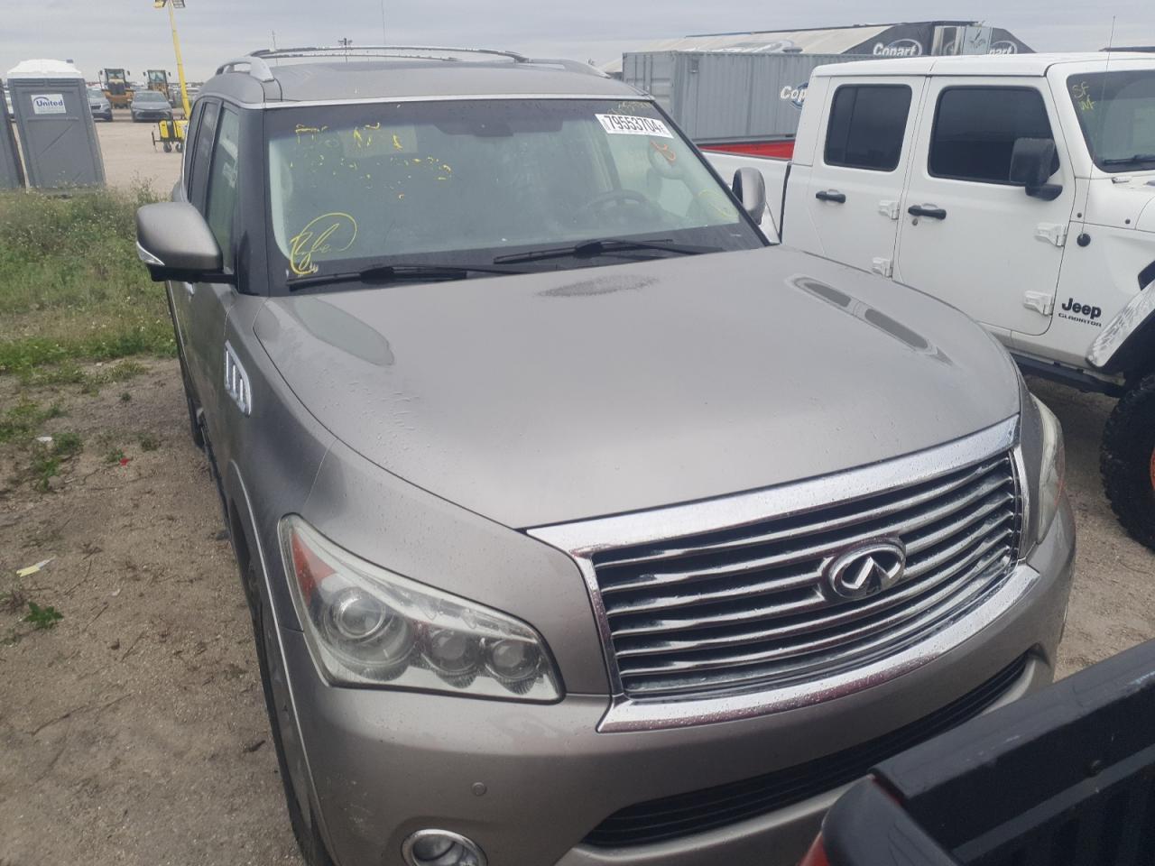 2012 Infiniti QX56 VIN JN8AZ2NF5C9516183 Copart auction photo, water/flood / top/roof damage thumbnail 5