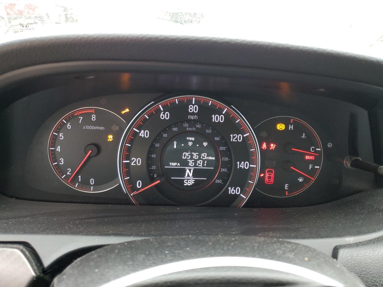 2017 Honda Accord VIN 1HGCR2F13HA216916 Copart auction photo, front end / side damage thumbnail 9