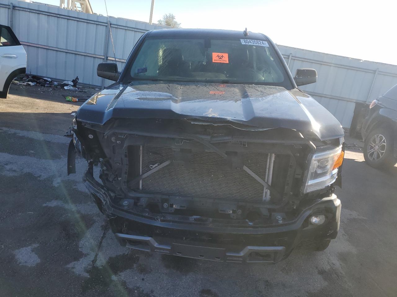 2014 GMC Sierra VIN 3GTU2VEC0EG562964 Copart auction photo, front end / side damage thumbnail 5