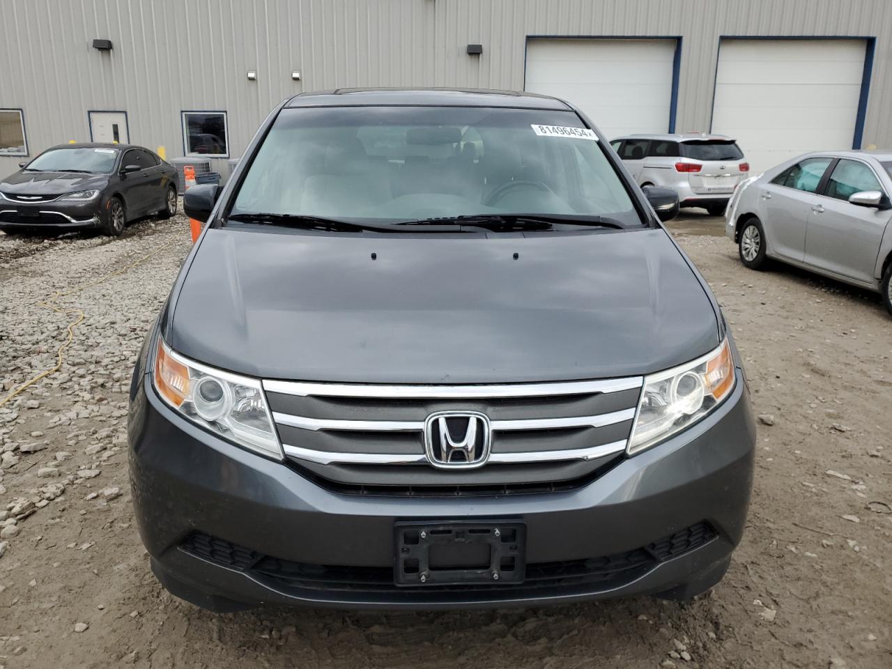 2011 Honda Odyssey VIN 5FNRL5H63BB083786 Copart auction photo, top/roof damage thumbnail 5