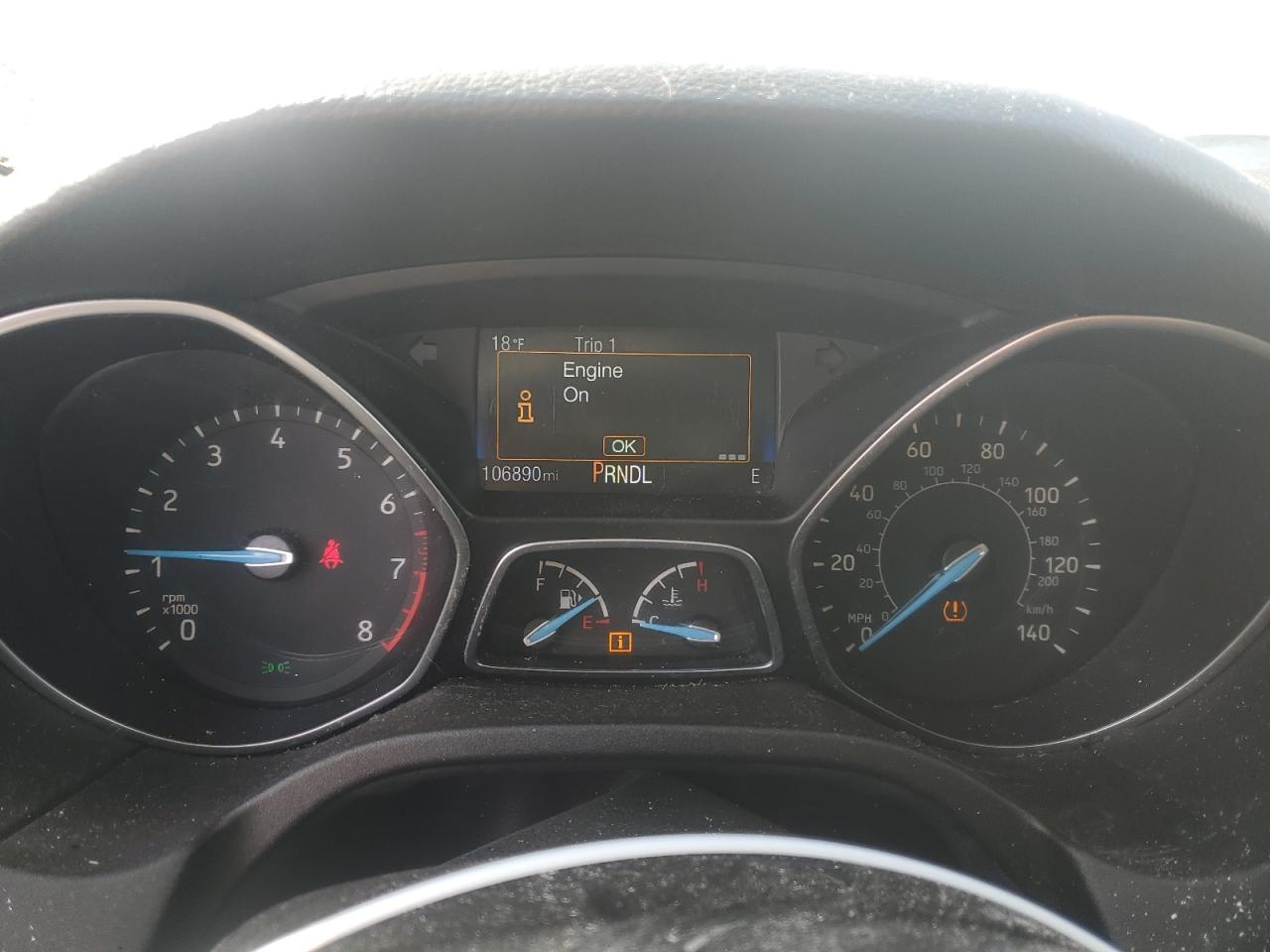 2016 Ford Focus VIN 1FADP3F2XGL228142 Copart auction photo, front end / rear end damage thumbnail 9