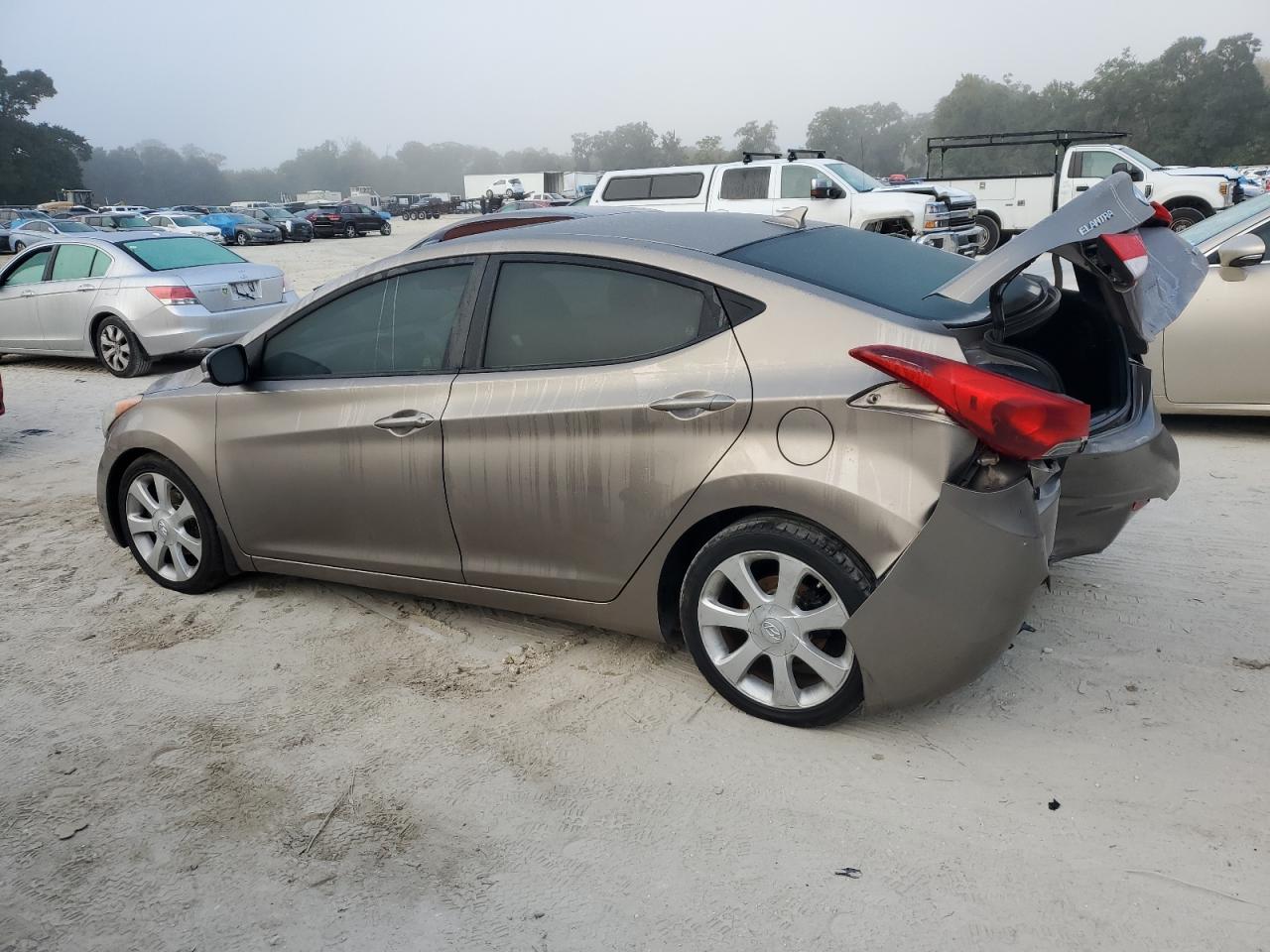 2013 Hyundai Elantra VIN 5NPDH4AE1DH445870 Copart auction photo, rear end damage thumbnail 2