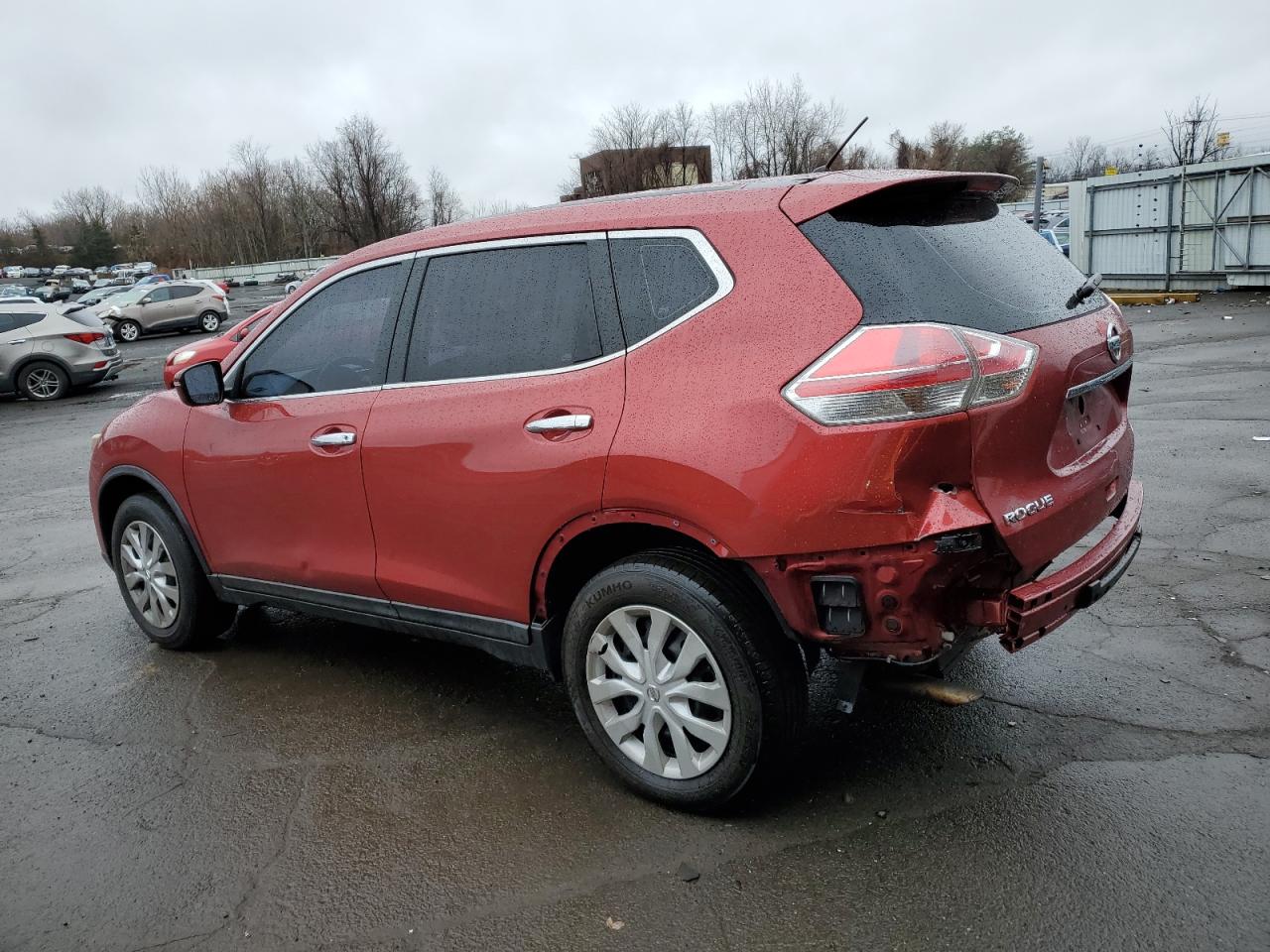 2015 Nissan Rogue VIN KNMAT2MV2FP511562 Copart auction photo, rear end damage thumbnail 2