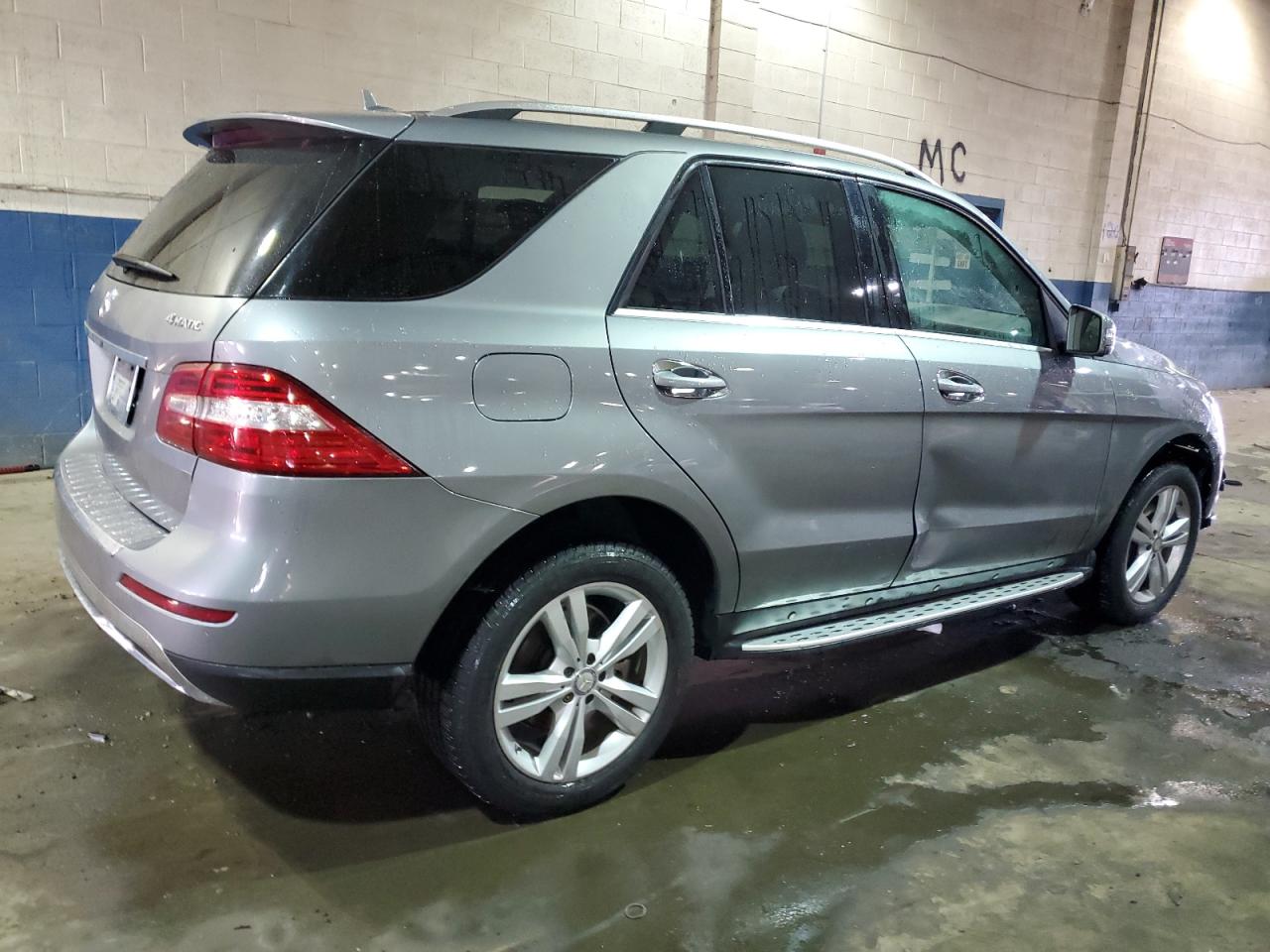 2013 Mercedes-Benz M-klasse VIN 4JGDA5HBXDA143650 Copart auction photo, front end / side damage thumbnail 3