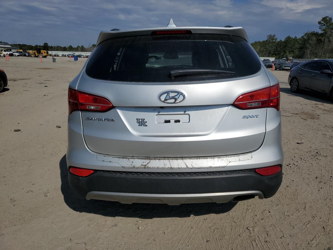 2014 Hyundai Santa Fe VIN 5XYZU3LB9EG140530 Copart auction photo, front end damage thumbnail 6