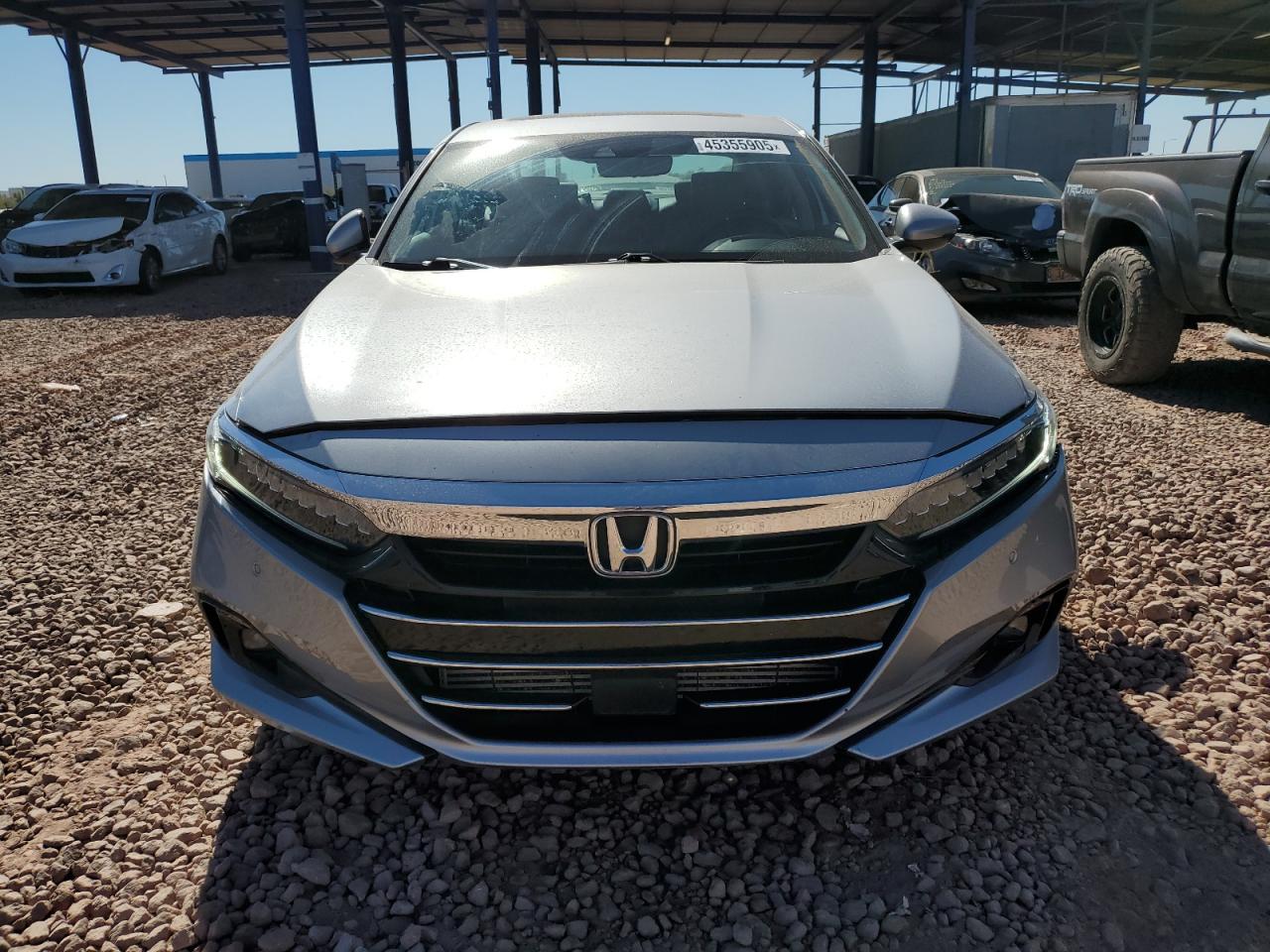 2021 Honda Accord VIN 1HGCV1F57MA055733 Copart auction photo, rear end damage thumbnail 5
