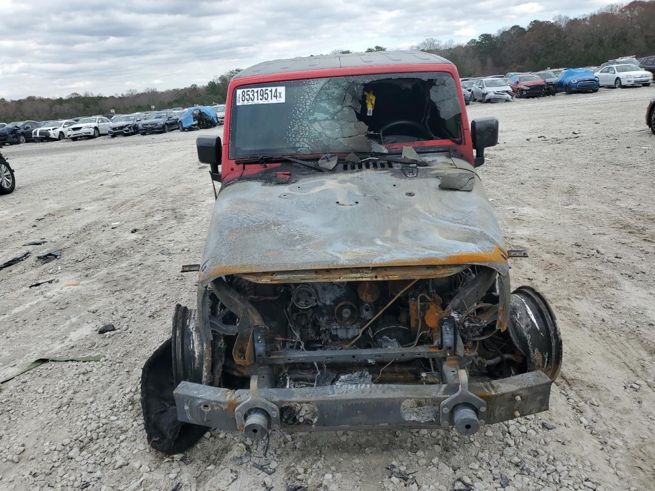 2017 Jeep Wrangler VIN 1C4GJWBG8HL617598 Copart auction photo, burn - engine / burn - interior damage thumbnail 5