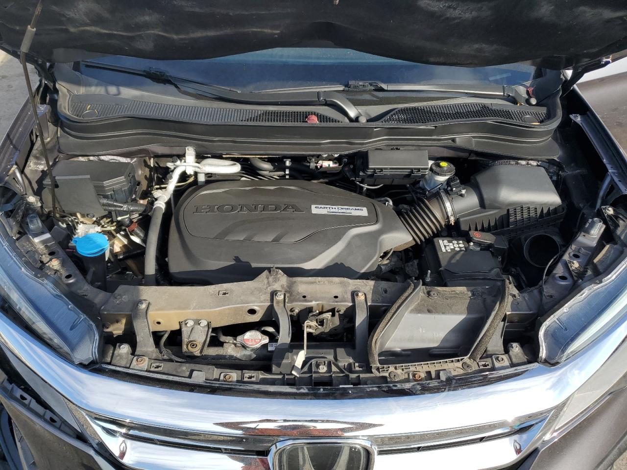 2020 Honda Pilot VIN 5FNYF6H65LB006721 Copart auction photo, front end / side damage thumbnail 12