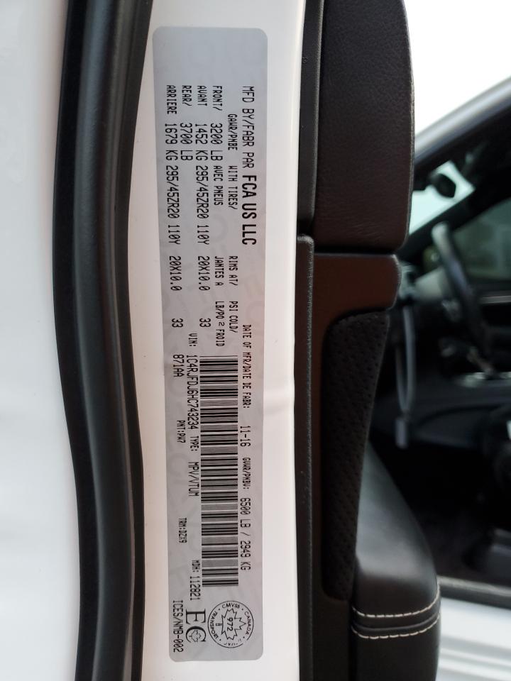 2017 Jeep Grand Cherokee VIN 1C4RJFDJ6HC743234 Copart auction photo, front end / mechanical damage thumbnail 14