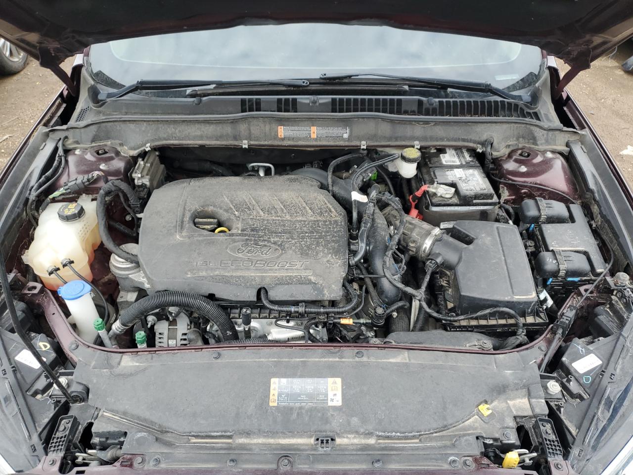 2017 Ford Fusion VIN 3FA6P0HDXHR170235 Copart auction photo, side / rear end damage thumbnail 11