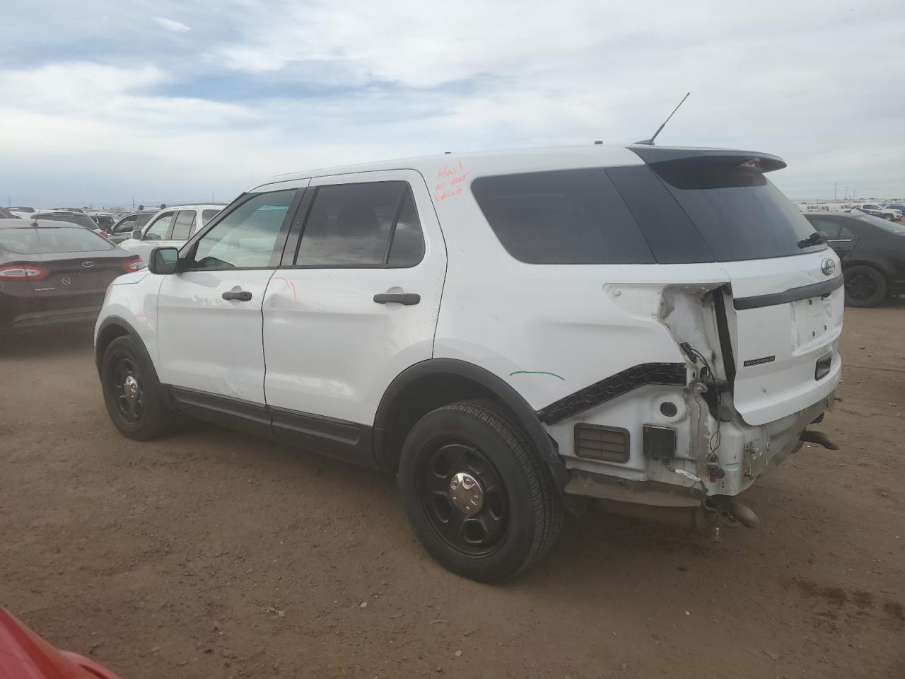 2014 Ford Explorer VIN 1FM5K8AR4EGA50339 Copart auction photo, rear end / front end damage thumbnail 2