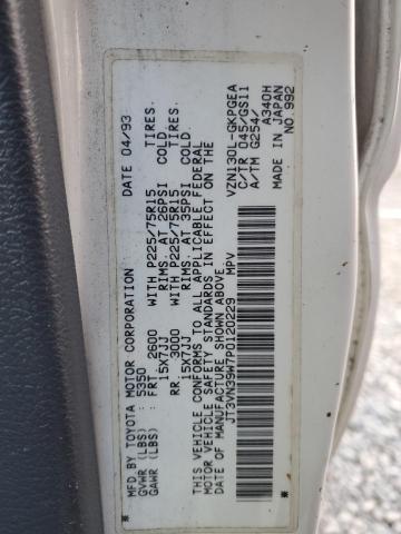 1993 Toyota 4Runner VIN JT3VN39W7P0120229 Copart auction photo, minor dent/scratches damage thumbnail 13