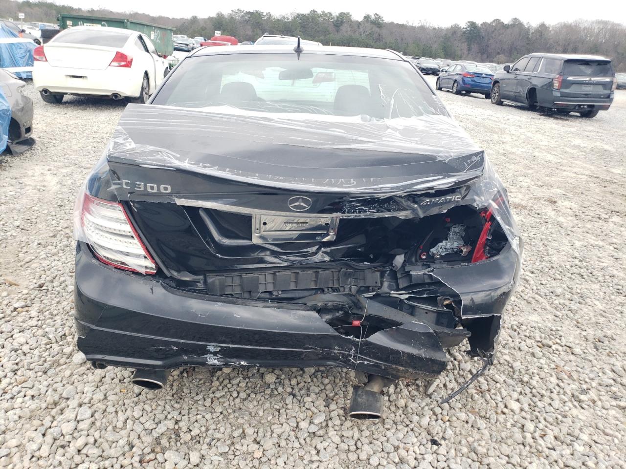 2014 Mercedes-Benz C-klasse VIN WDDGF8AB0ER315210 Copart auction photo, all over / undercarriage damage thumbnail 6