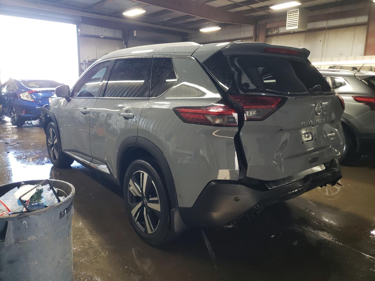 2021 Nissan Rogue VIN JN8AT3DD9MW307314 Copart auction photo, rear end / front end damage thumbnail 2