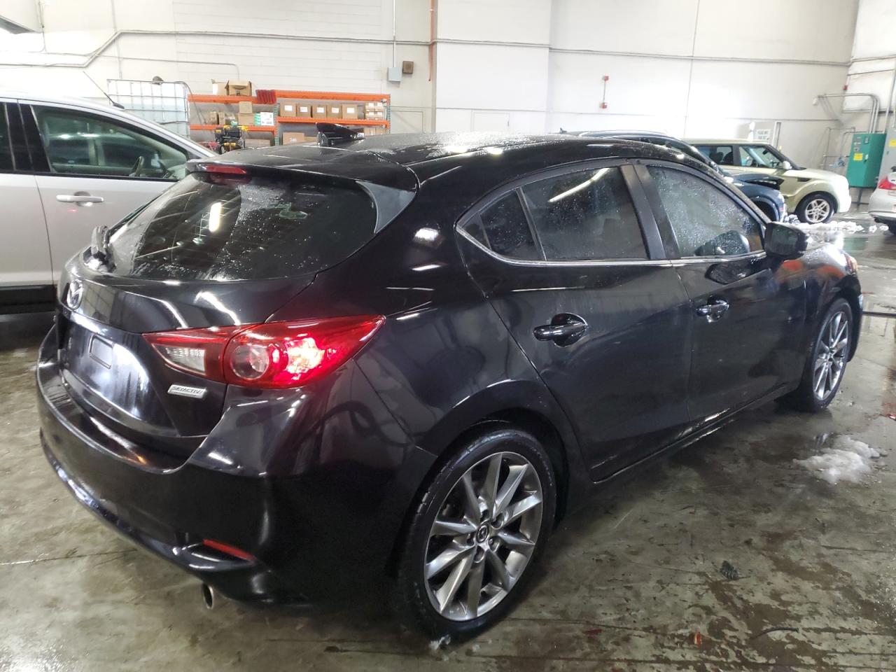 2018 Mazda 3 VIN 3MZBN1L33JM180589 Copart auction photo, front end damage thumbnail 3