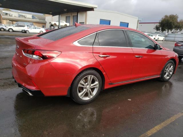 2019 Hyundai Sonata VIN 5NPE34AF9KH808375 Copart auction photo, front end / side damage thumbnail 3