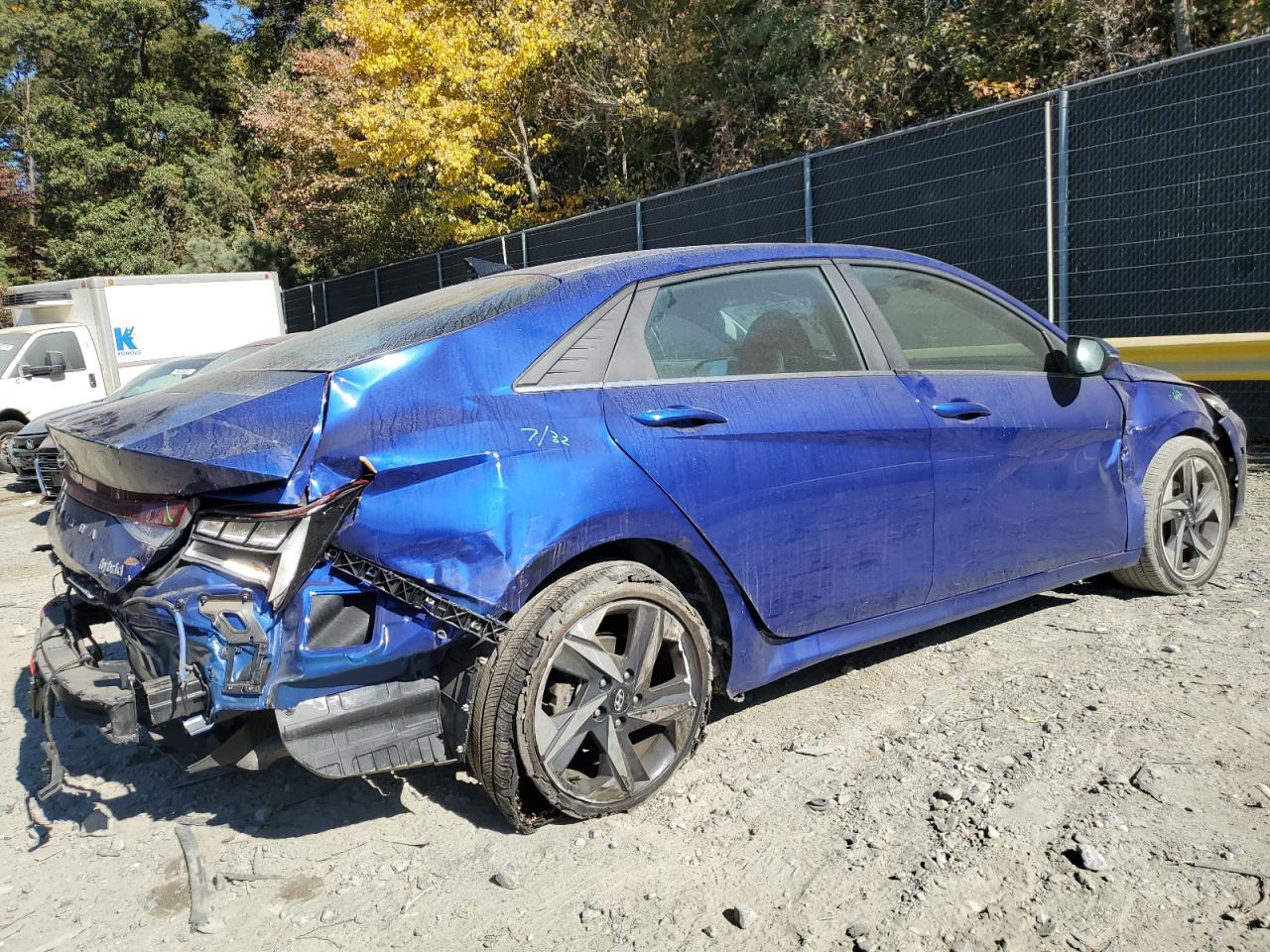2023 Hyundai Elantra VIN KMHLN4AJ5PU042577 Copart auction photo, all over damage thumbnail 3