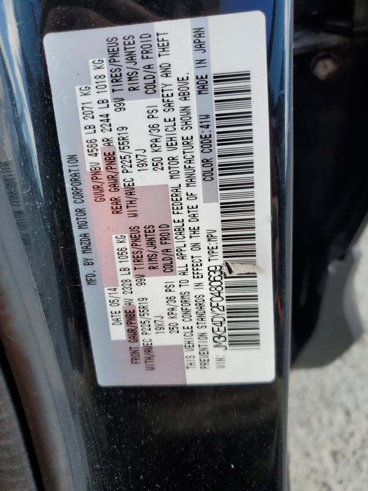 2015 Mazda CX-5 VIN JM3KE4DY2F0480639 Copart auction photo, front end damage thumbnail 14