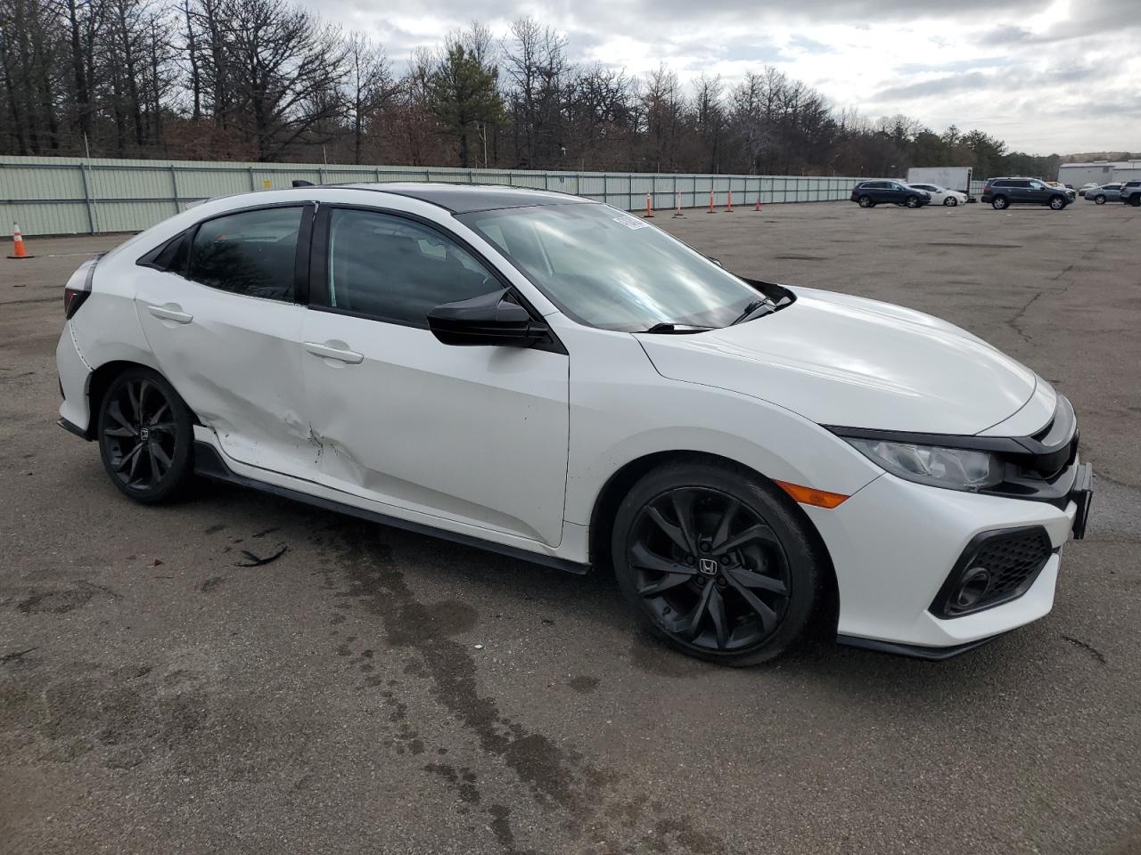 2017 Honda Civic VIN SHHFK7H41HU405932 Copart auction photo, side / rear end damage thumbnail 4