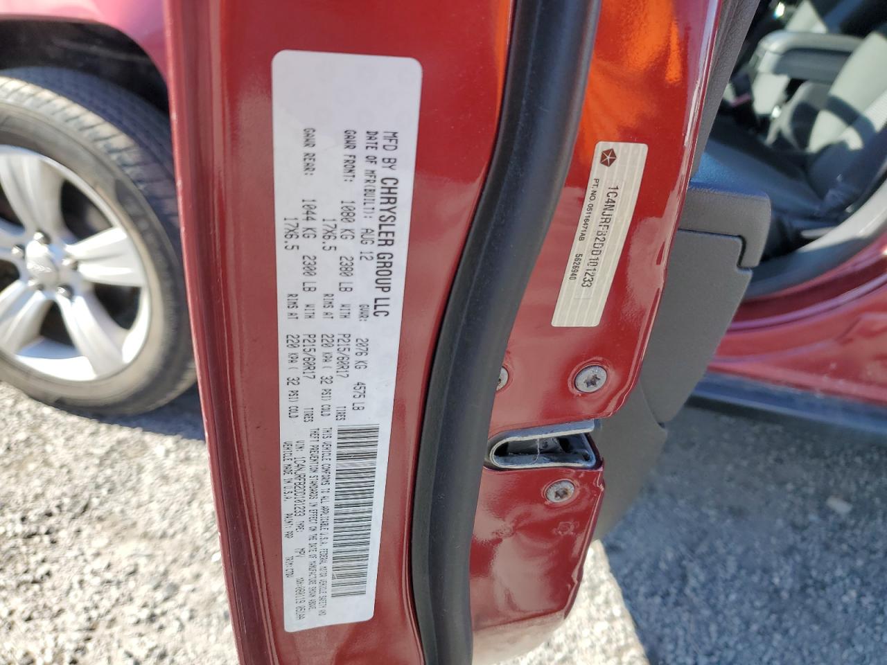 2013 Jeep Liberty (Patriot) VIN 1C4NJRFB2DD101233 Copart auction photo, front end damage thumbnail 13