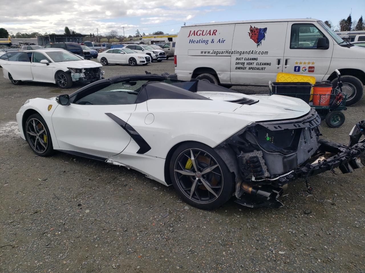 2023 Chevrolet Corvette VIN 1G1YC3D45P5142519 Copart auction photo, rear end / front end damage thumbnail 2