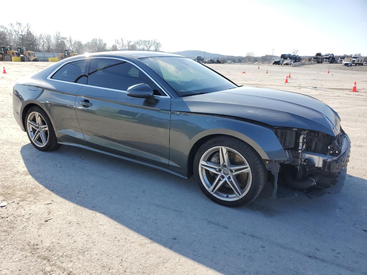 2020 Audi A5 VIN WAUSNAF54LA003630 Copart auction photo, front end damage thumbnail 4