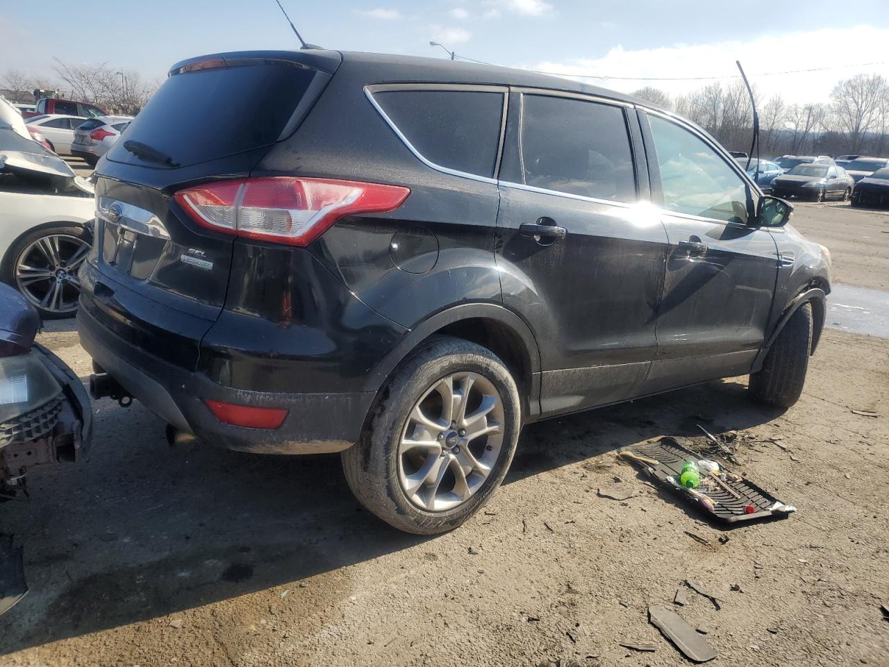 2013 Ford Escape VIN 1FMCU0HX9DUD19457 Copart auction photo, front end / side damage thumbnail 3