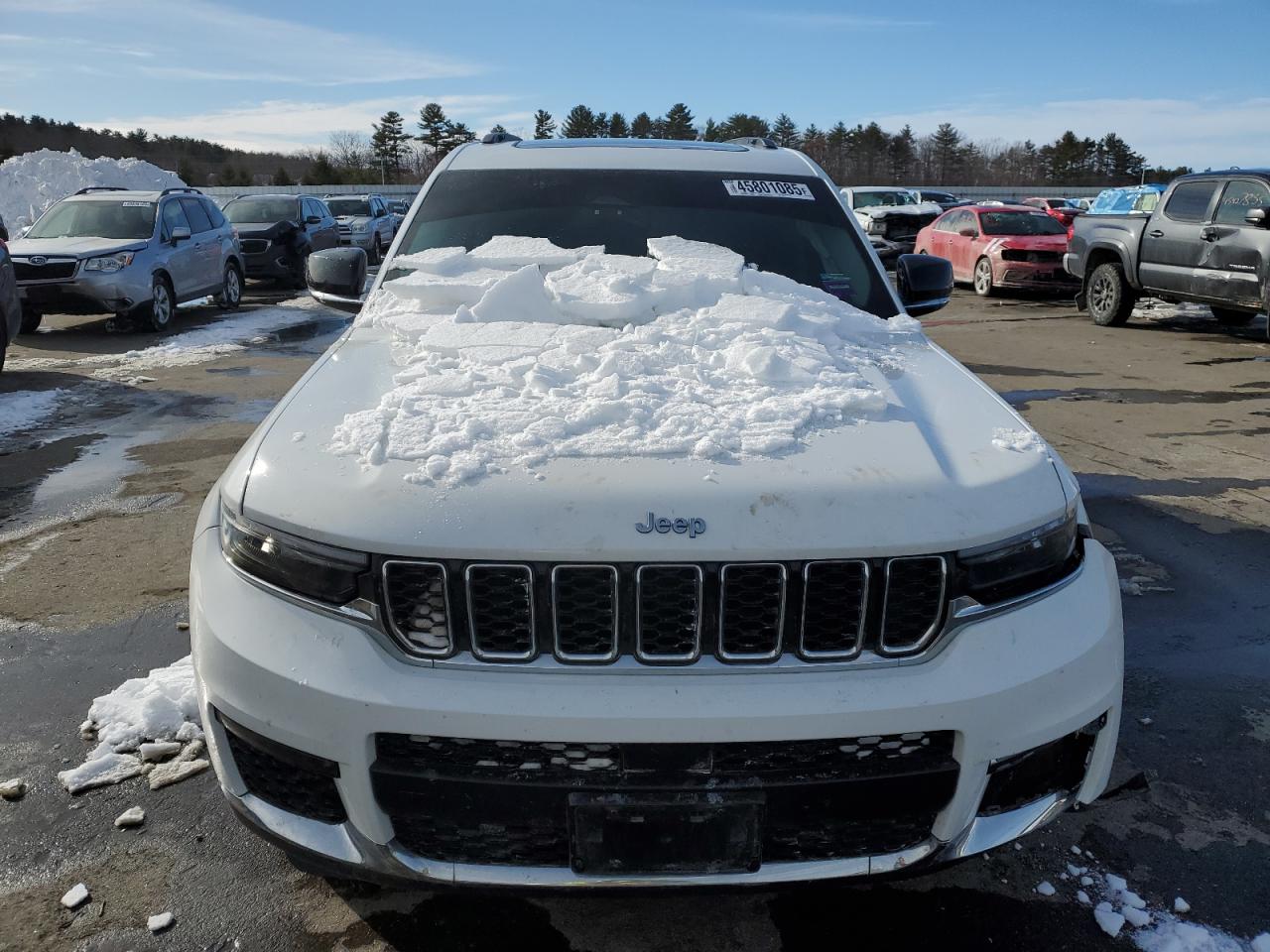 2021 Jeep Grand Cherokee VIN 1C4RJKBG5M8142068 Copart auction photo, front end / undercarriage damage thumbnail 5