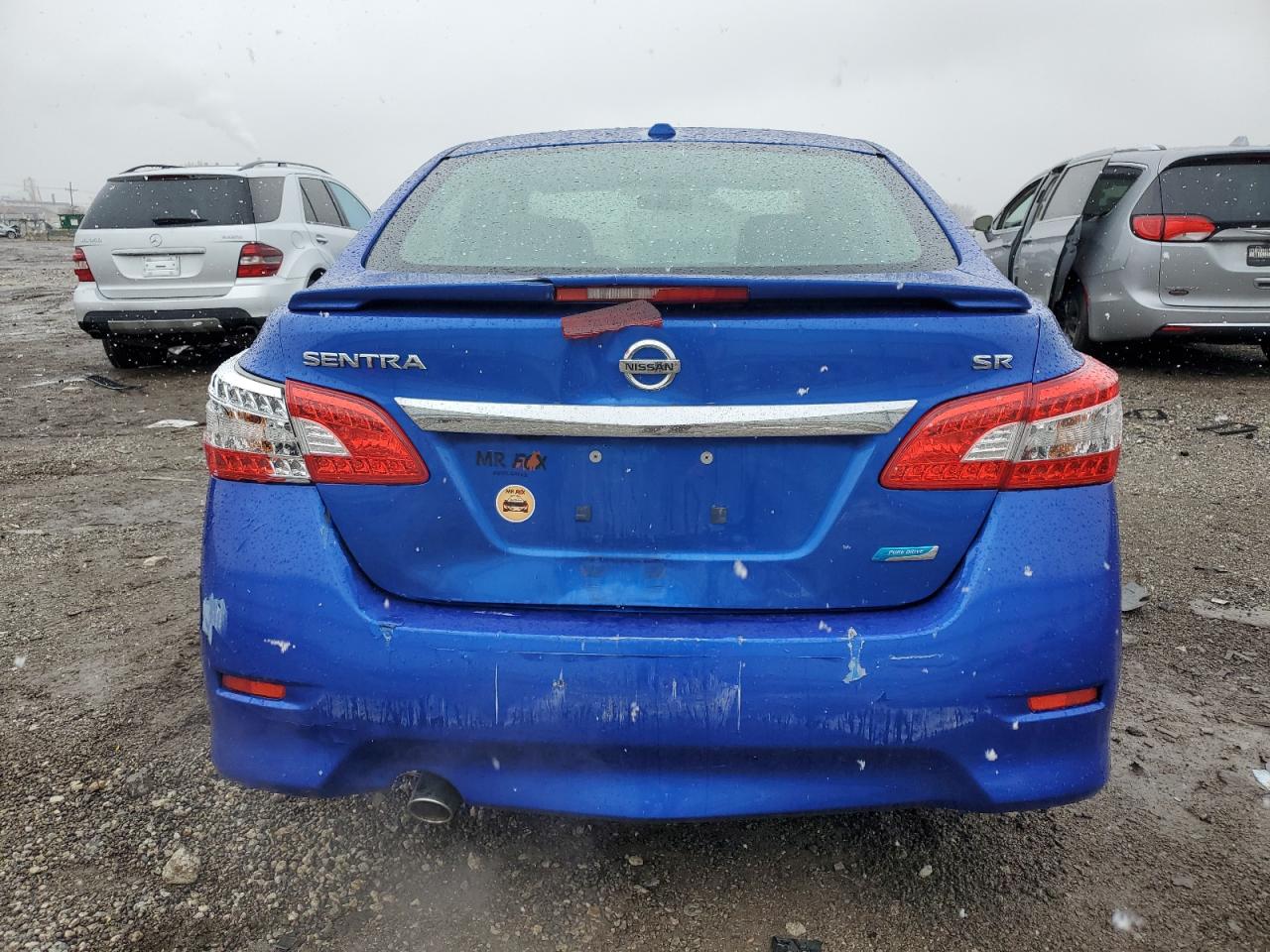 2014 Nissan Sentra VIN 3N1AB7AP1EY313173 Copart auction photo, rear end / front end damage thumbnail 6