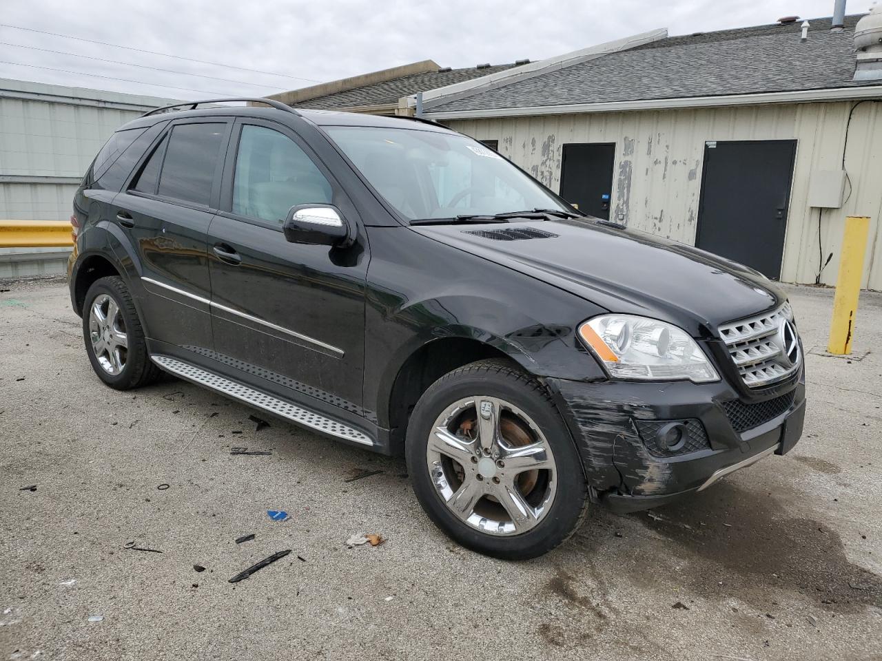 2009 Mercedes-Benz M-klasse VIN 4JGBB86E19A528931 Copart auction photo, front end damage thumbnail 4