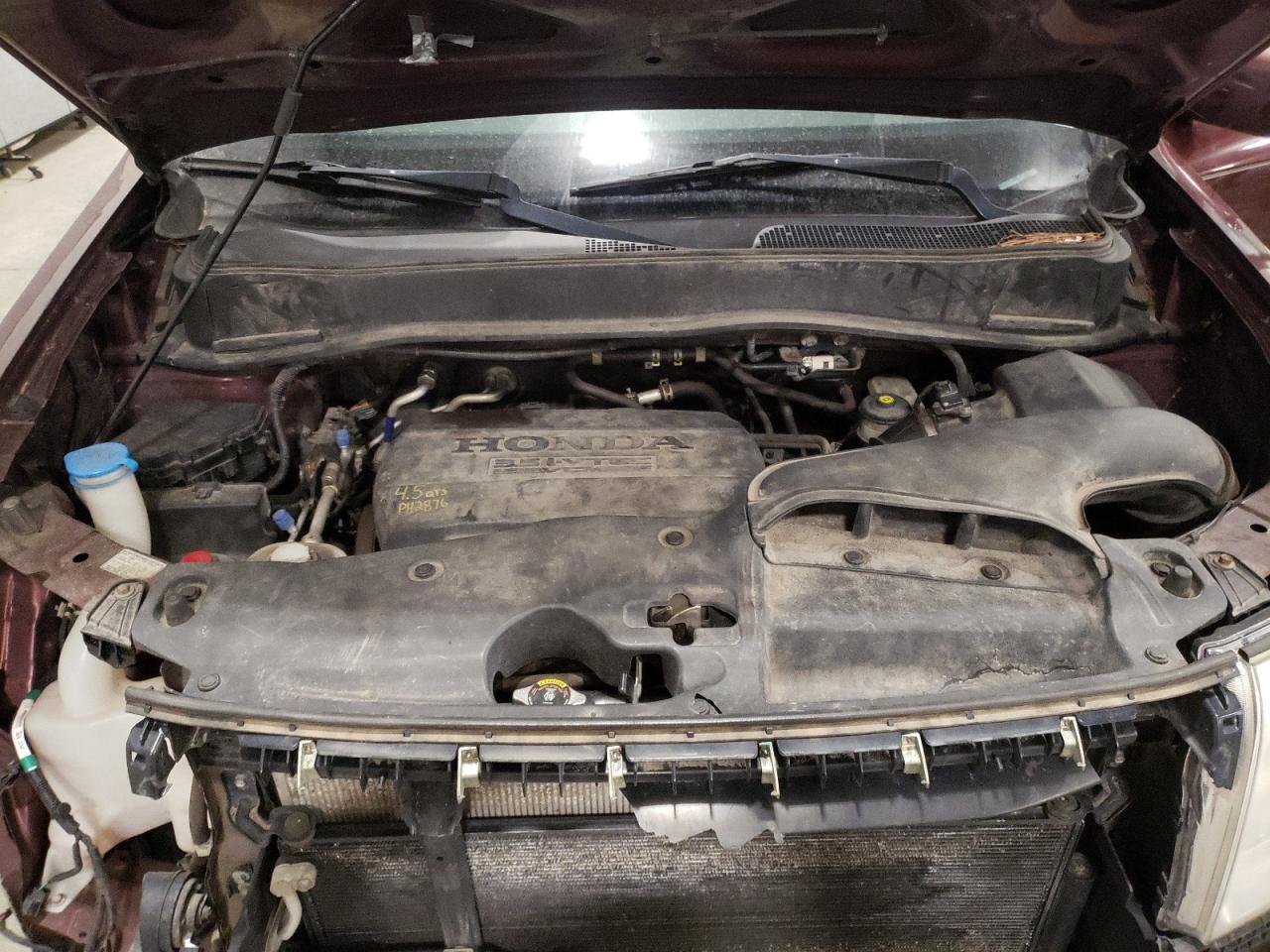 2013 Honda Pilot VIN 5FNYF4H95DB014916 Copart auction photo, front end / side damage thumbnail 12