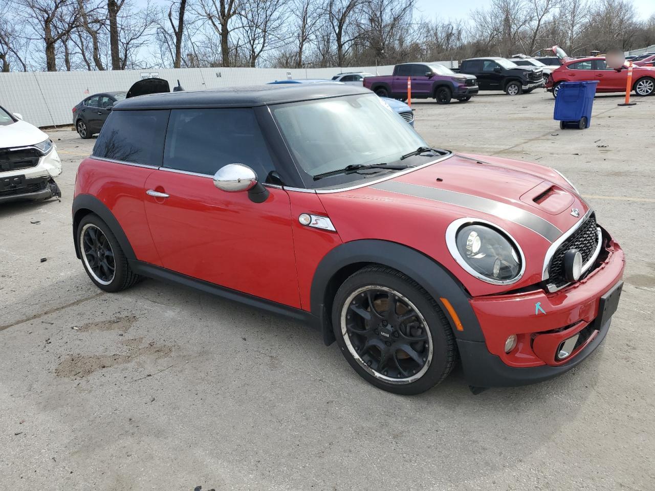 2011 MINI Cooper VIN WMWSV3C54BTY14542 Copart auction photo, front end damage thumbnail 4
