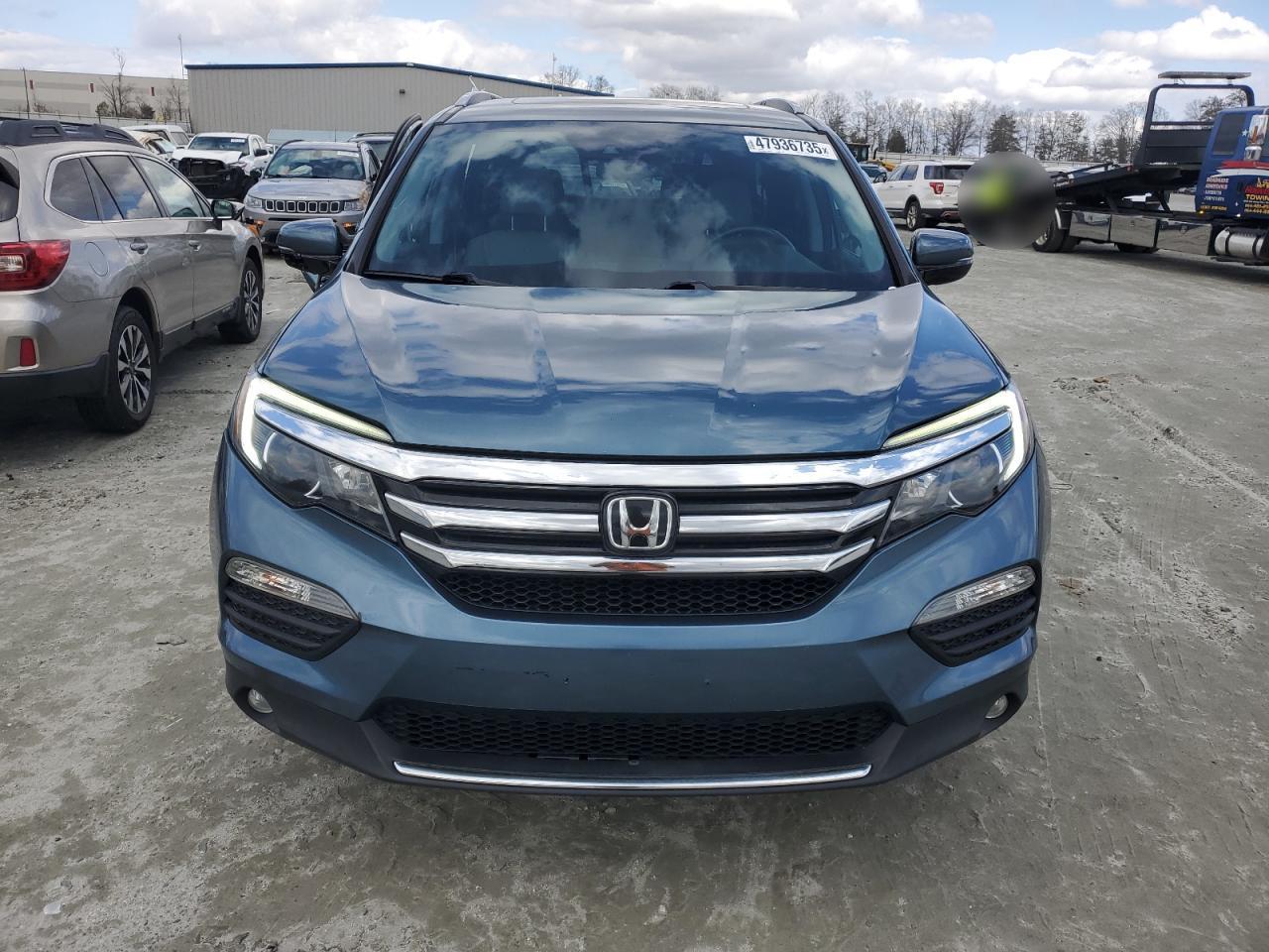 2016 Honda Pilot VIN 5FNYF6H94GB111444 Copart auction photo, side damage thumbnail 5