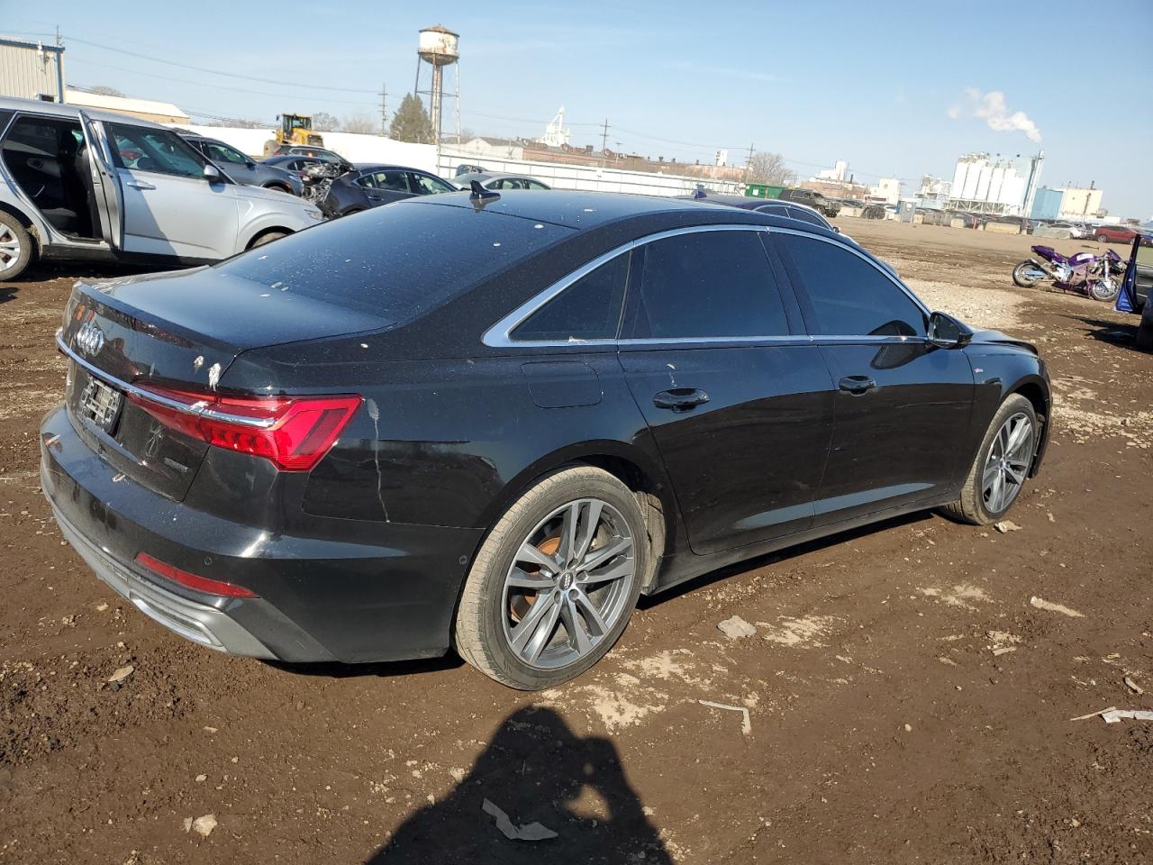 2019 Audi A6 VIN WAUL2AF24KN072635 Copart auction photo, side / front end damage thumbnail 3