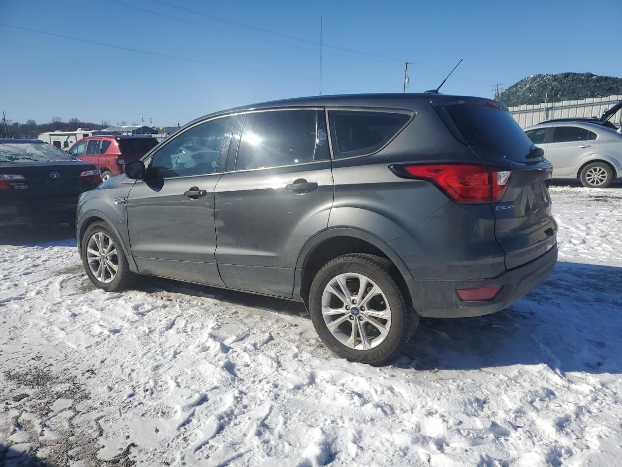2019 Ford Escape VIN 1FMCU0F71KUA69440 Copart auction photo, side / front end damage thumbnail 2